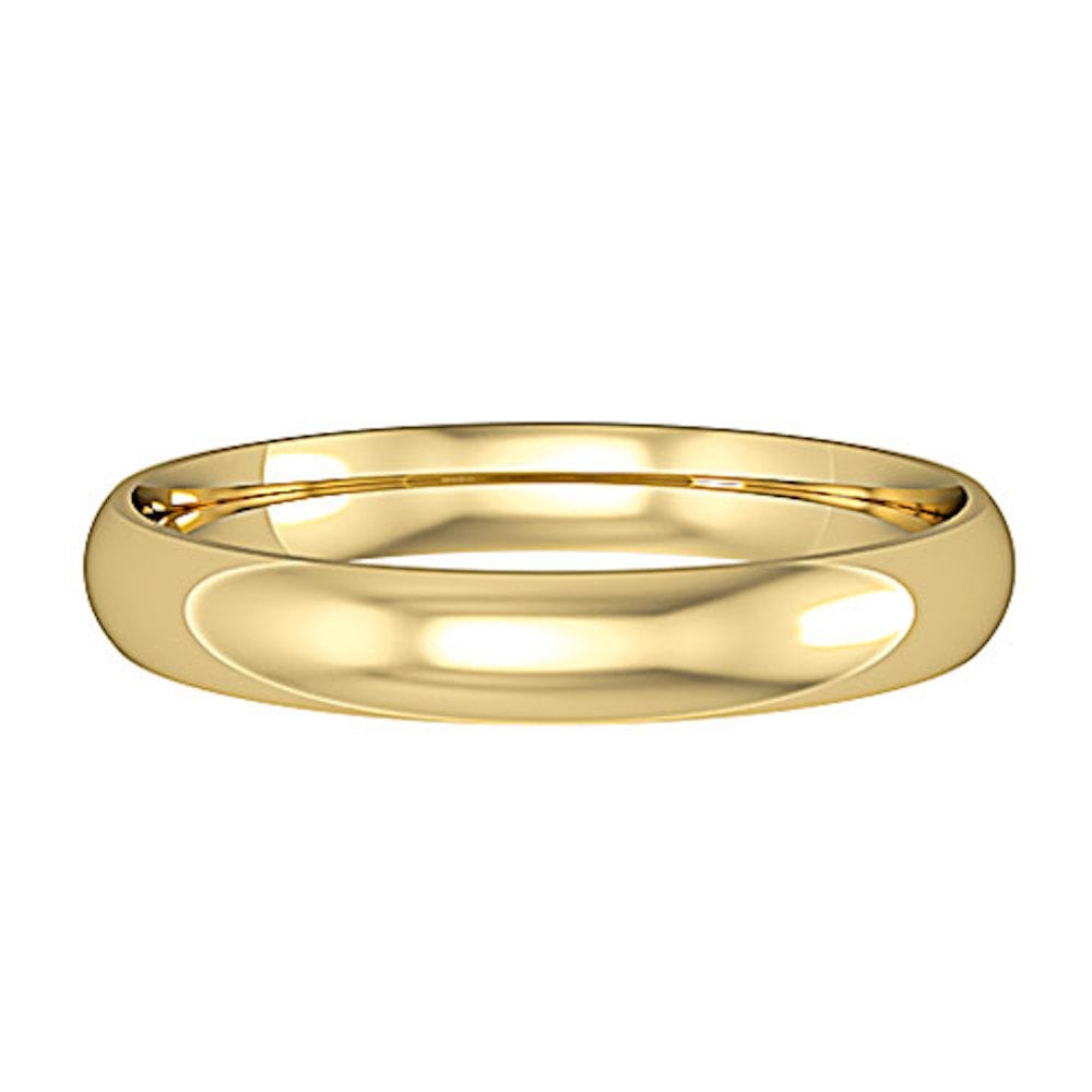 18ct Yellow Gold 3mm Wedding Ring