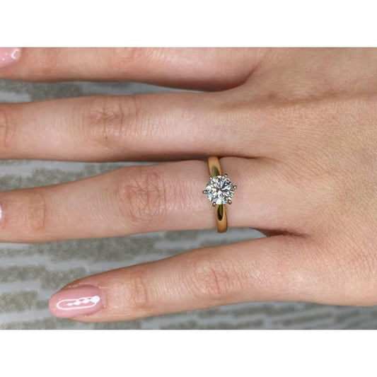 18ct Yellow Gold Lab Diamond 1.03ct Ring