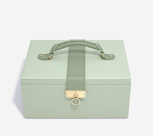 Luxury Classic Sage Green Jewellery Box