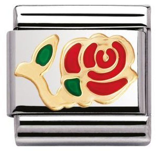 Nomination Composable Red Rose Charm