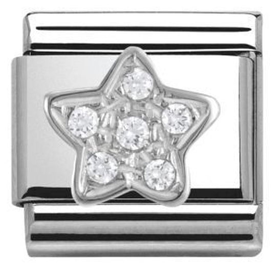 Composable Silver CZ Star Charm