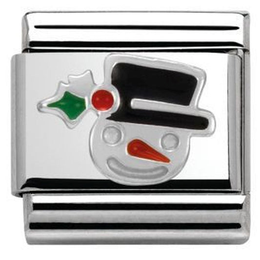 Composable Enamel Snoman Face Charm