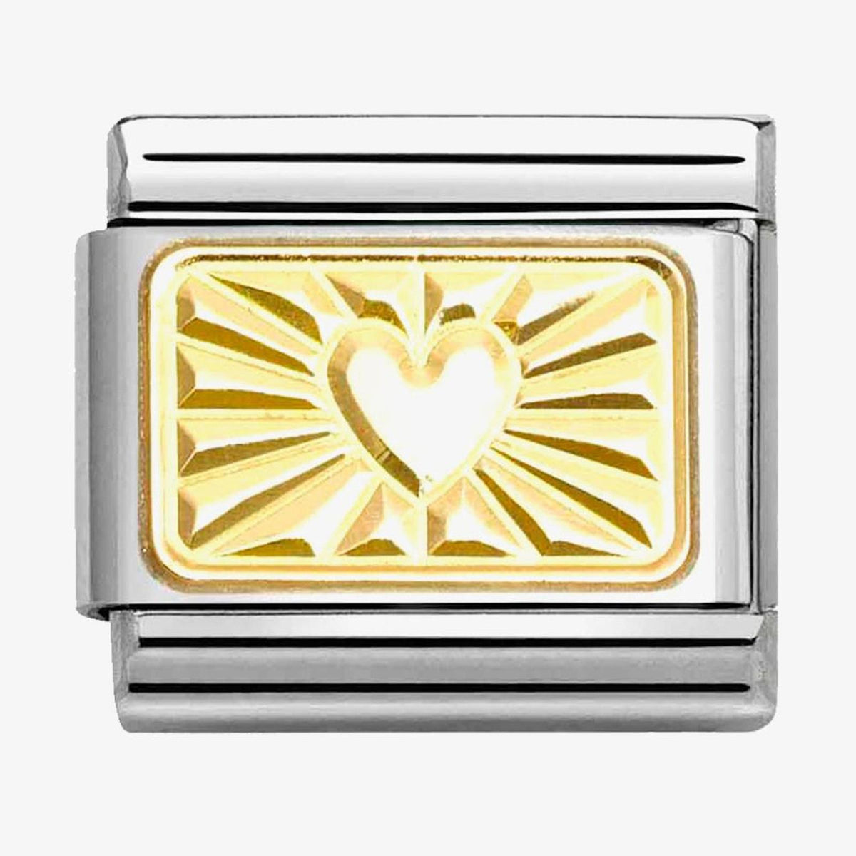 Diamond heart Gold Link