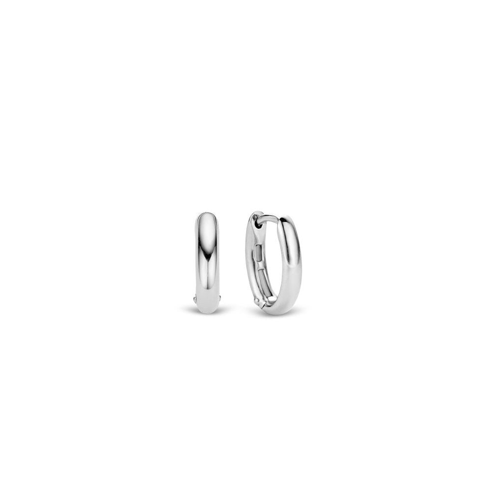 Ti Sento Silver Oval Hoop Earrings