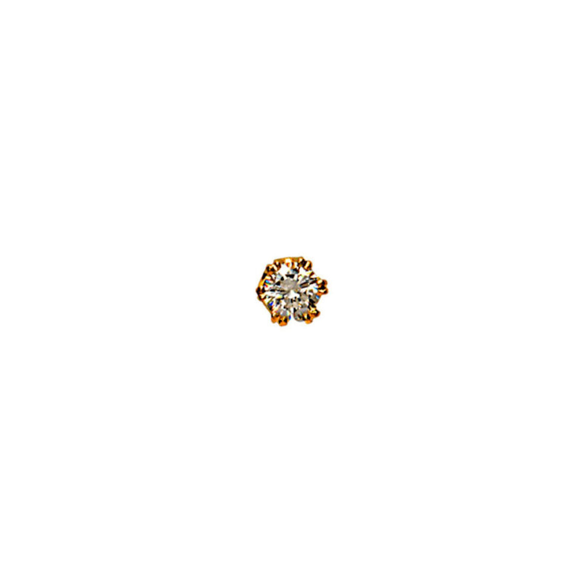 9ct Yellow Gold CZ Tie Pin