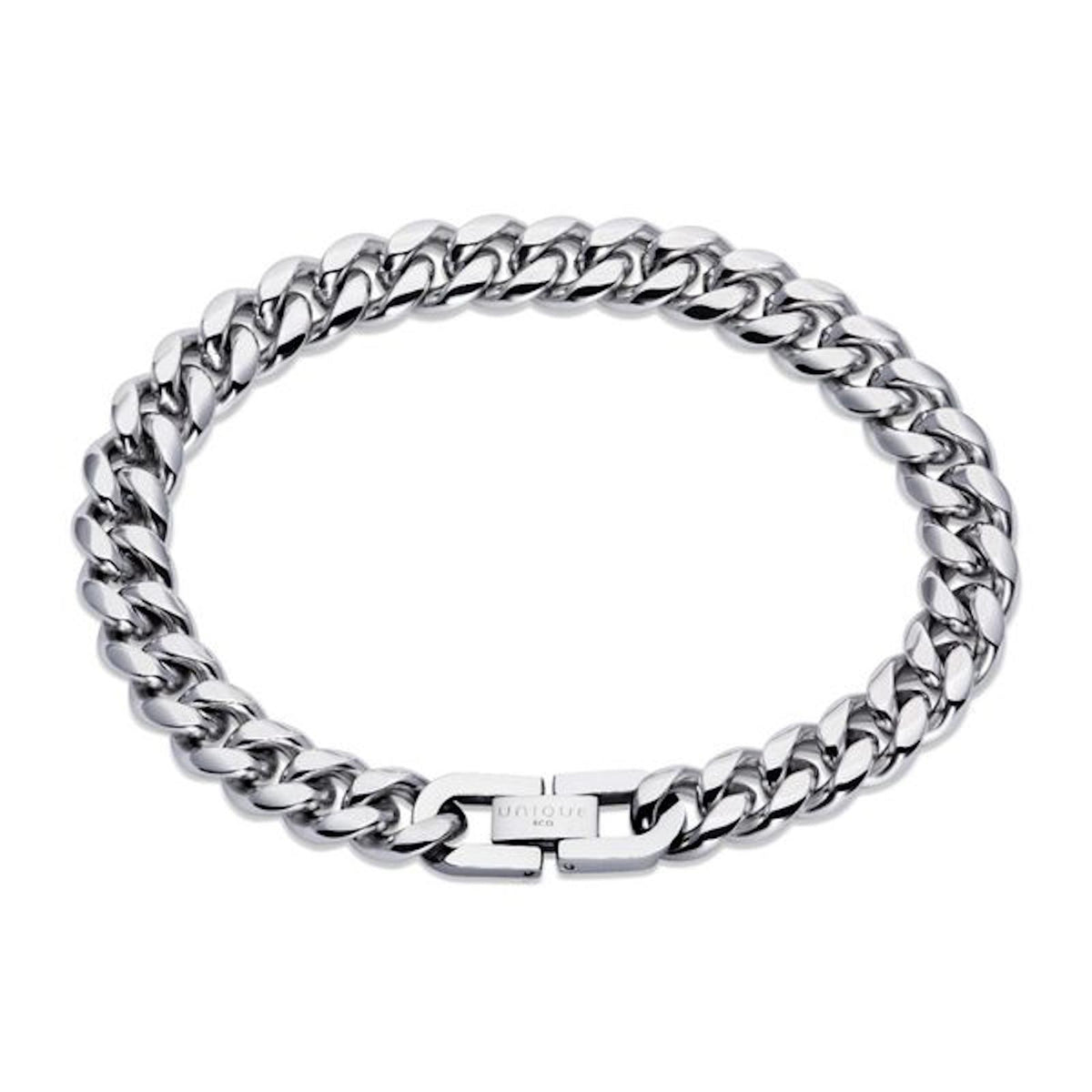 Unique Stainless Steel Polished Bracelet 21cm