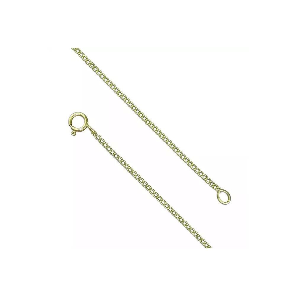9ct Gold Chain Light Curb 46cm