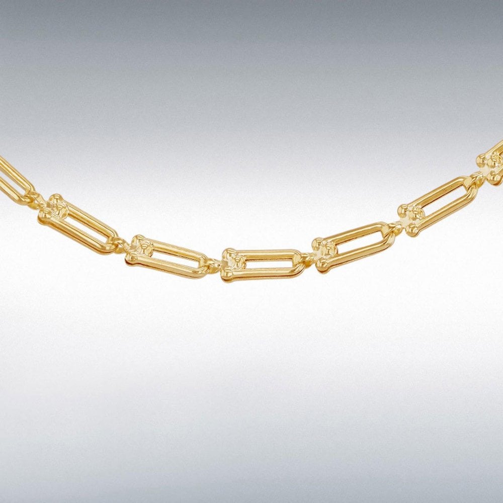 9ct Gold Mini Industrial Chain 46cm/18"
