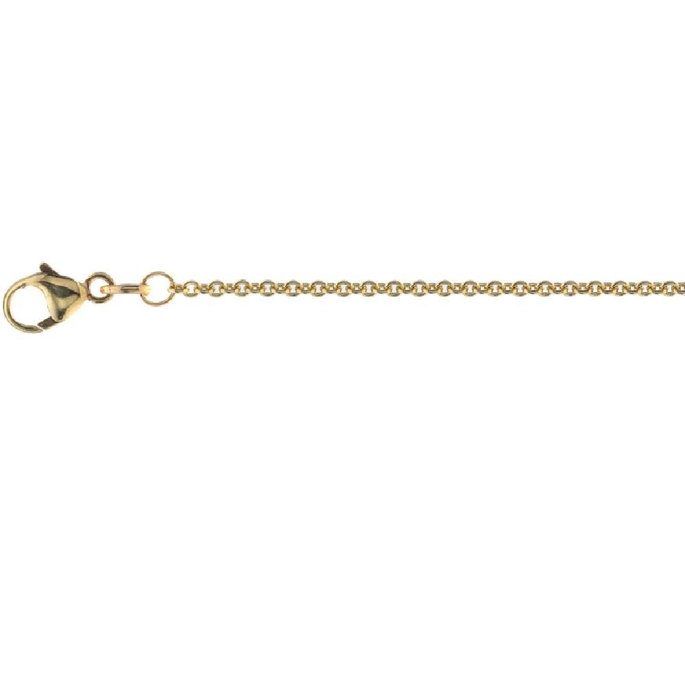 9ct Yellow Gold Close Trace Chain 18"
