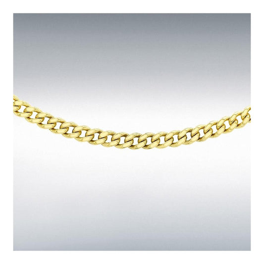 9ct Yellow Gold Curb Chain 22"