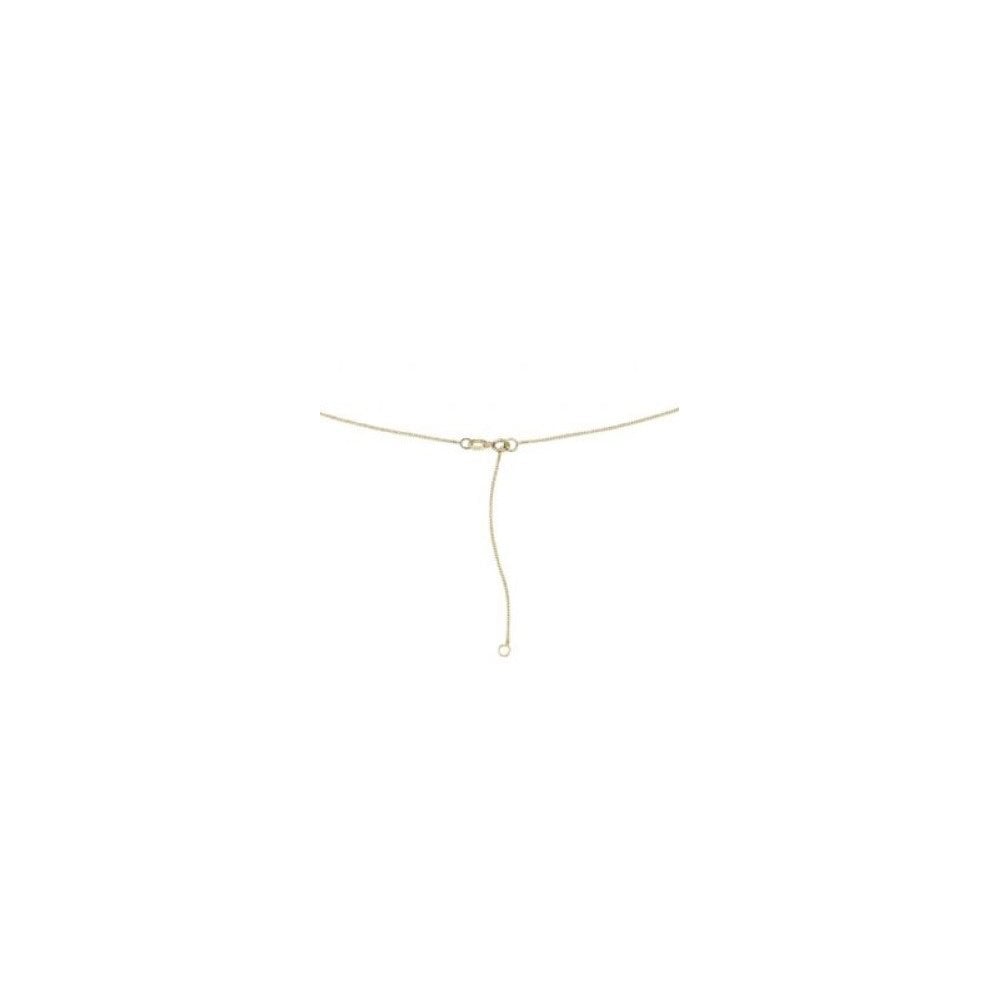 9ct Yellow Gold Diamond Cut Curb Chain 46cm