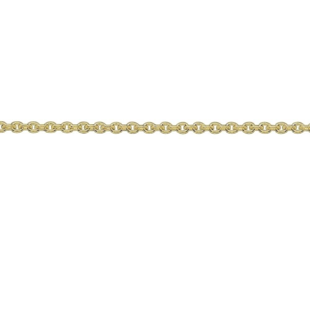 9ct Yellow Gold Trace Chain 18"