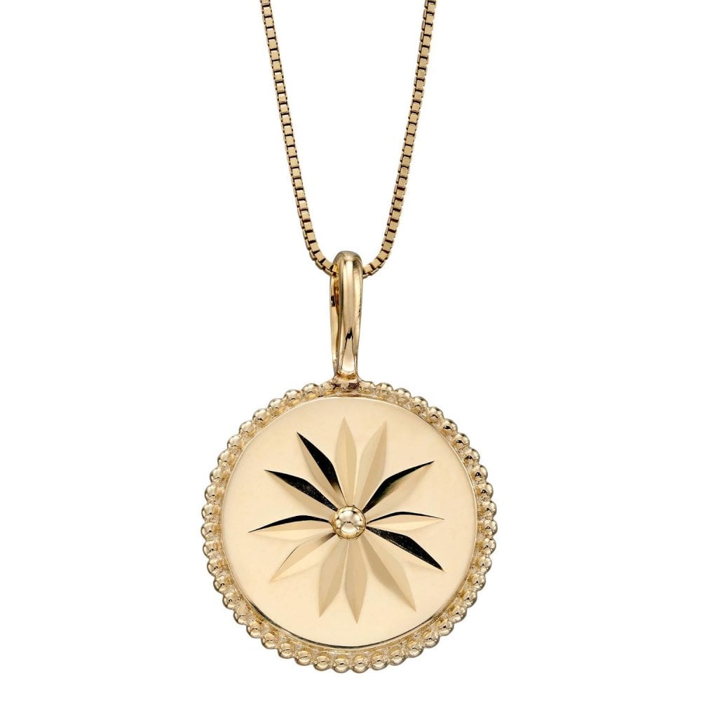 9ct Yellow Gold Wellness Symbol Pendant