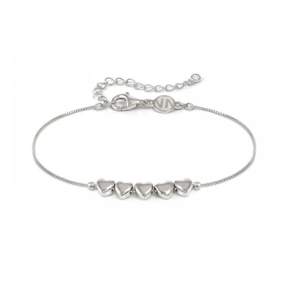 Armonica 5 Heart Silver Bracelet