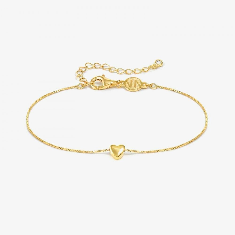 Armonica Gold Plated Cubic Zirconia Heart Bracelet