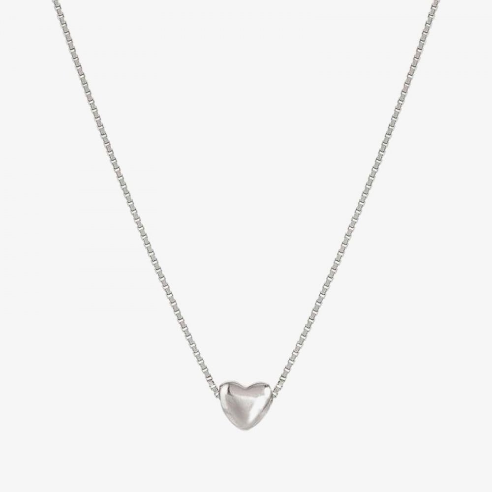 Armonica White Rhodium Small Heart Pendant Necklace