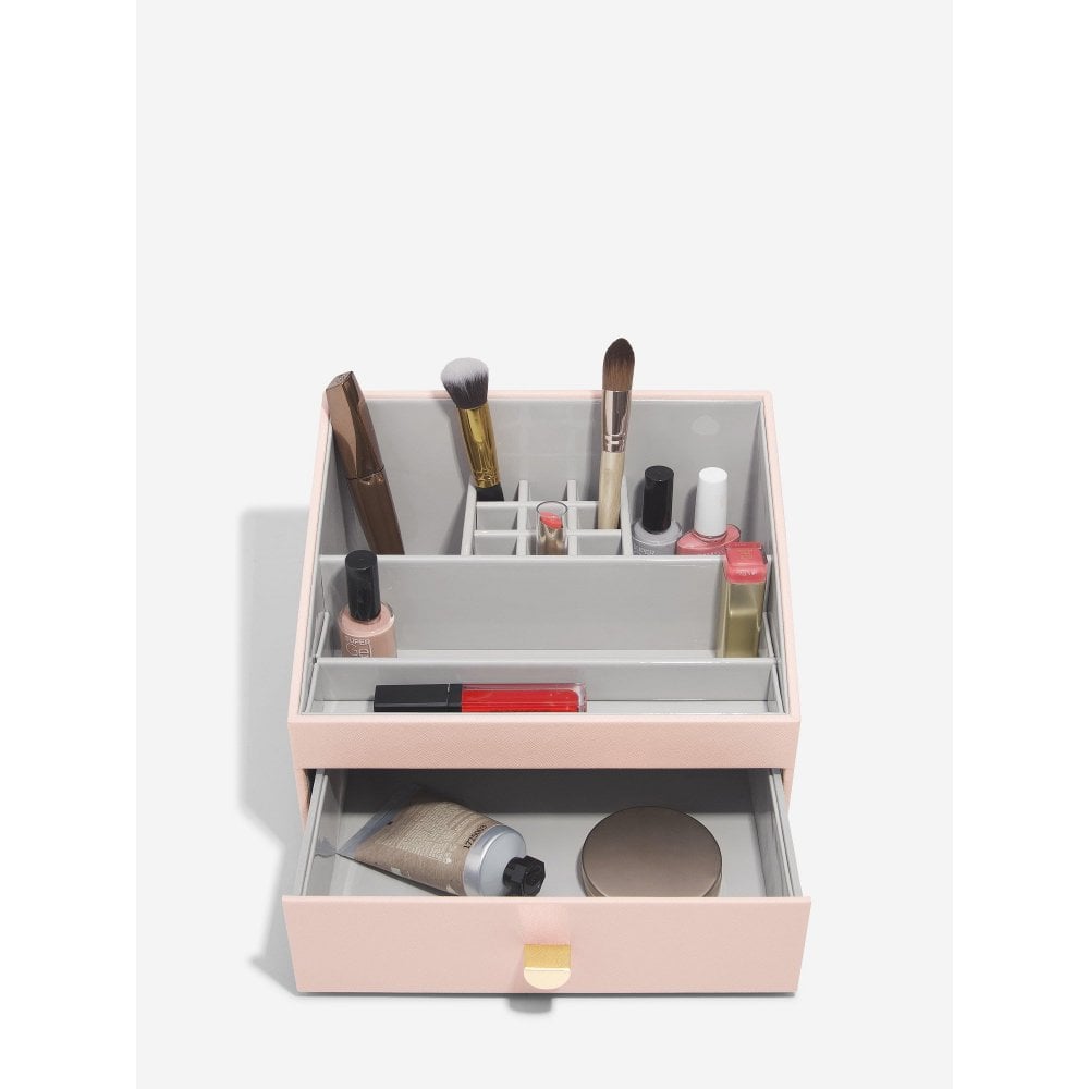 Blush Pink Makeup Organiser Caddy