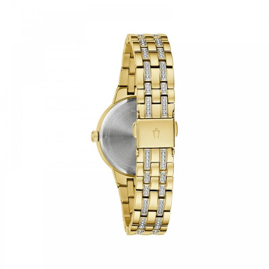 Bulova Ladies Phantom Crystal Gold Tone Watch