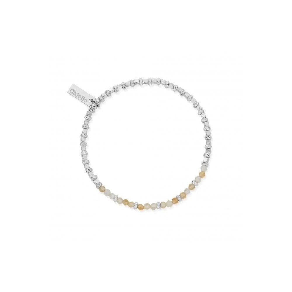 ChloBo Citrine Sparkle Cube Bracelet