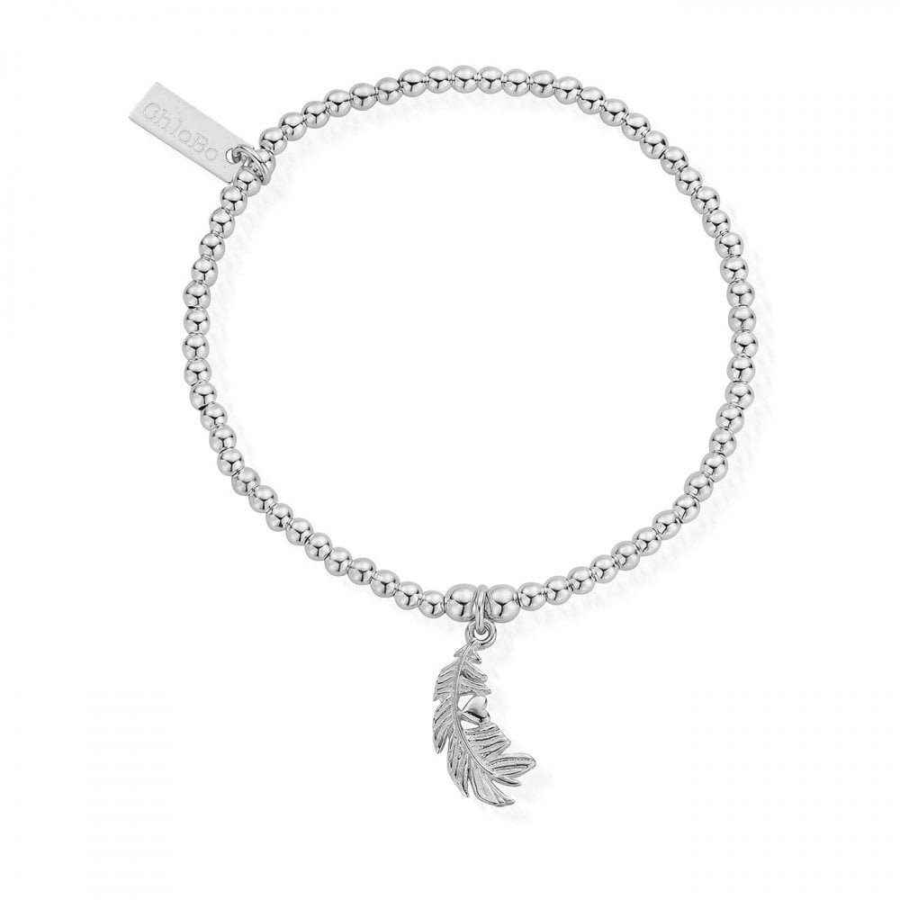 ChloBo Cute Charm Heart Feather Bracelet