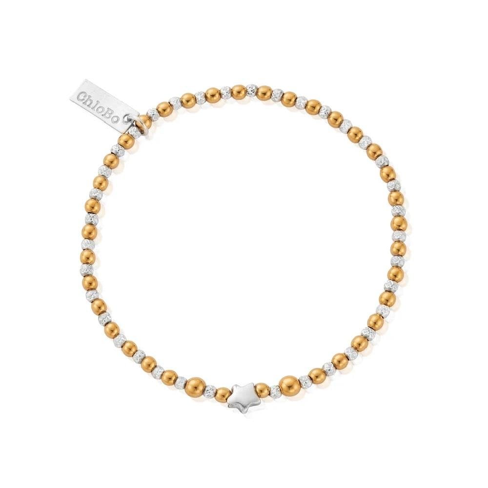 ChloBo Gold and Silver Inset Star Bracelet