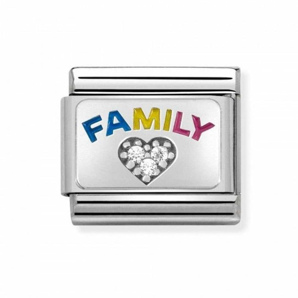 Classic Composable CZ Family with Heart Charm