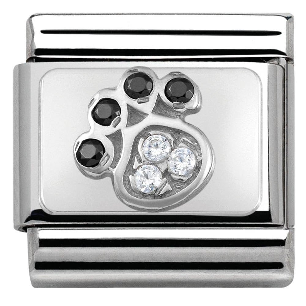 Classic Composable CZ Paw Print Link