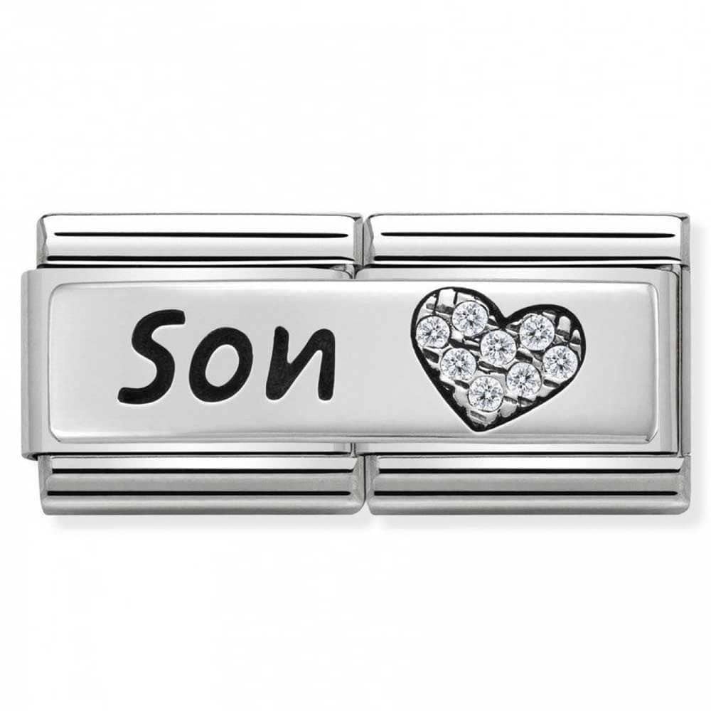 Classic Composable Double Son with Heart Charm