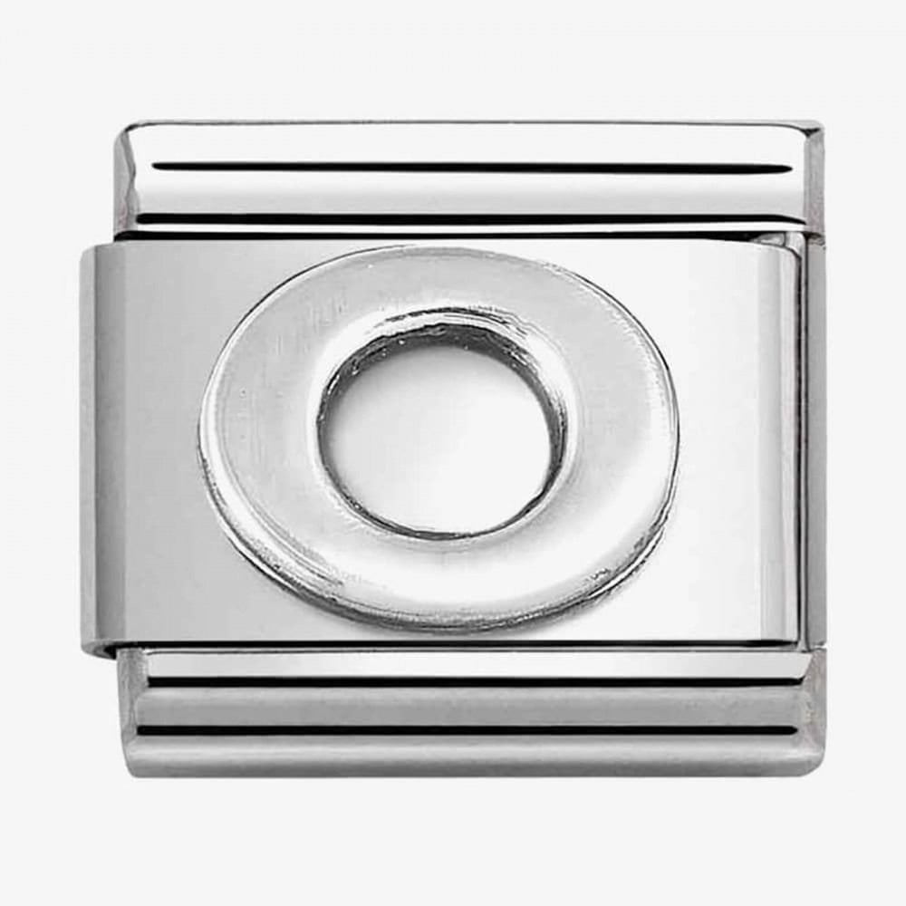 CLASSIC Composable Oxidised Silver Letter O Charm