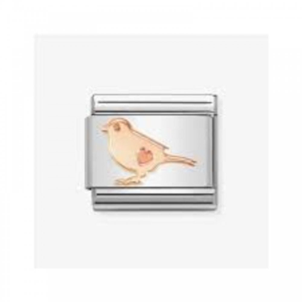 Classic Composable Rose Gold Little Bird Charm