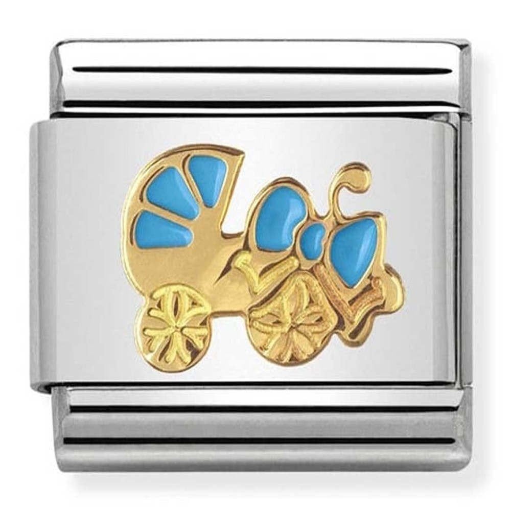 Classic Light blue baby carrier charm