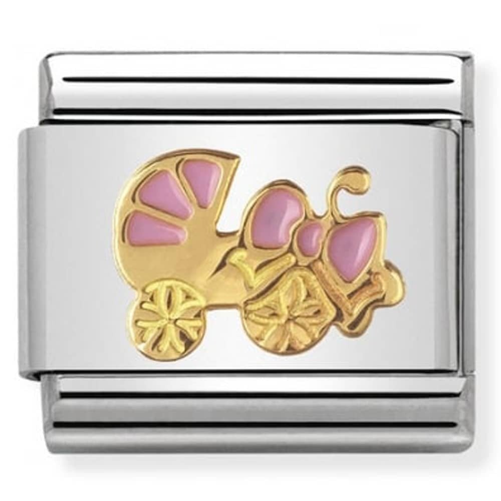 Classic Pink baby carrier charm