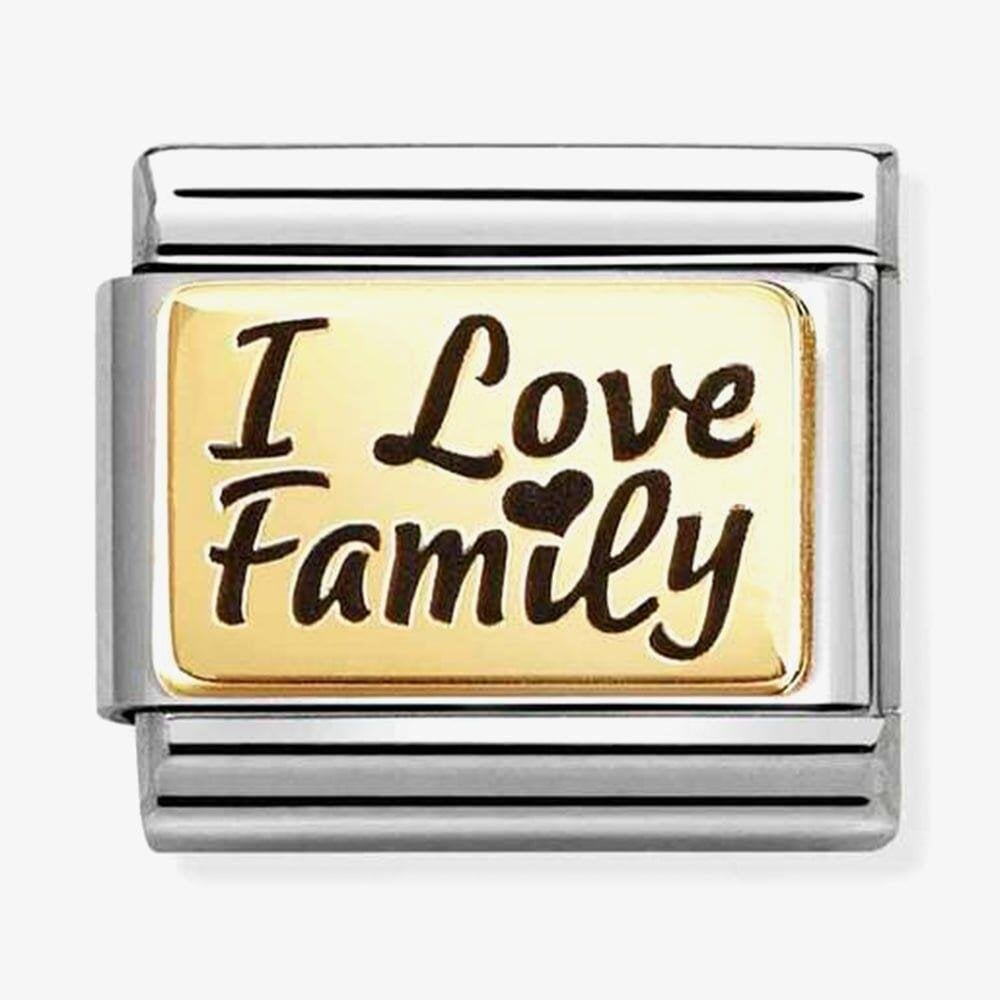 Classic Plates I Love Family Charm
