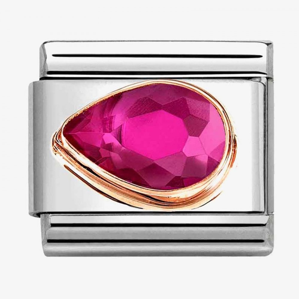 CLASSIC Red Cubic Zirconia Left Drop Charm