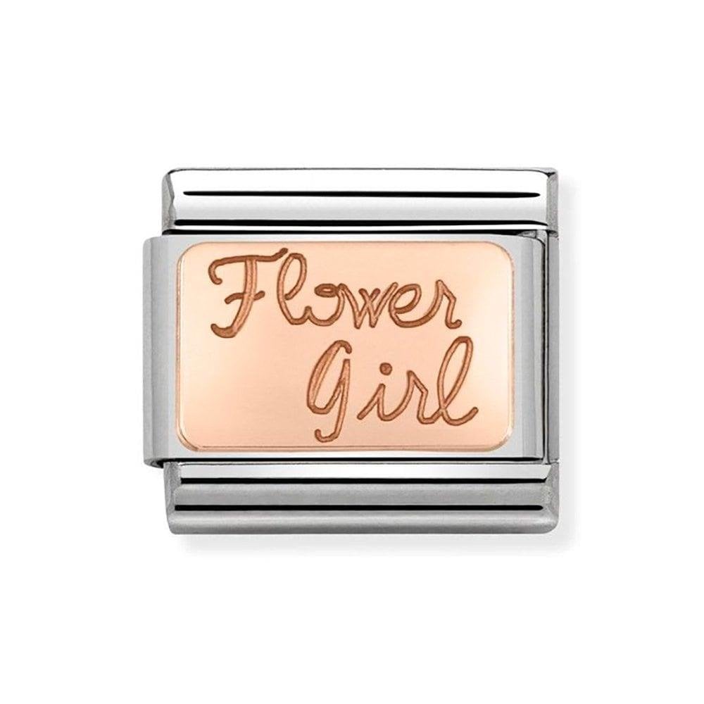 Classic Rose Flower Girl Charm