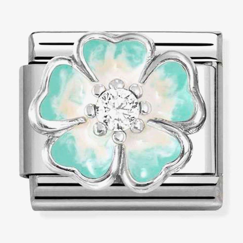 Classic SIMBOLS Green Flower Fade Charm