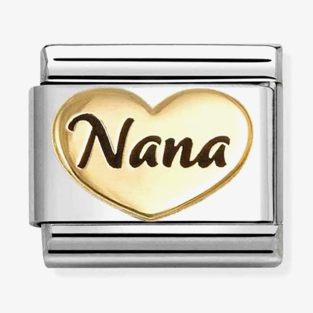 Classic Symbols Nana Gold Heart Charm