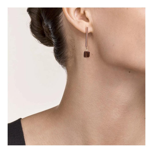 Coeur De Lion Brown Stick Pin Earrings