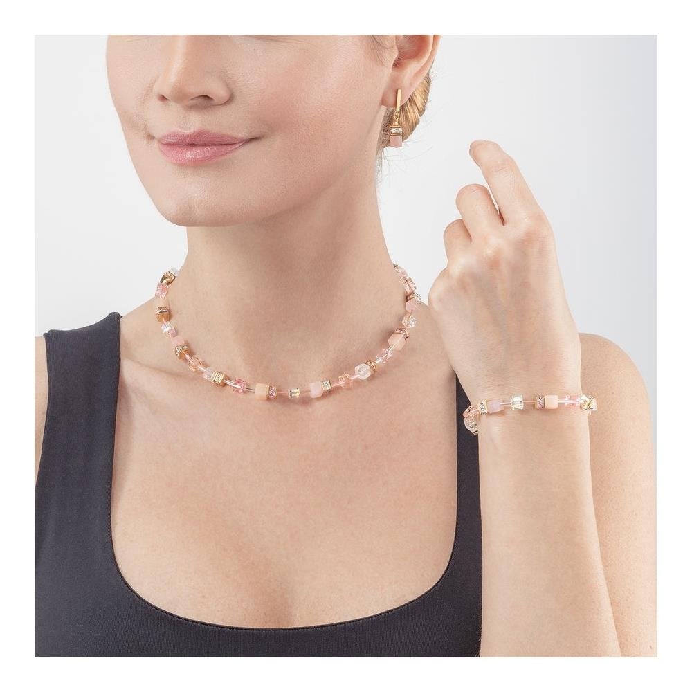Coeur De Lion Light Rose Precioius Stone Necklace