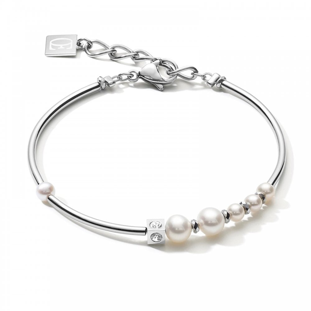 Coeur De Lion Pearl Silver Bracelet