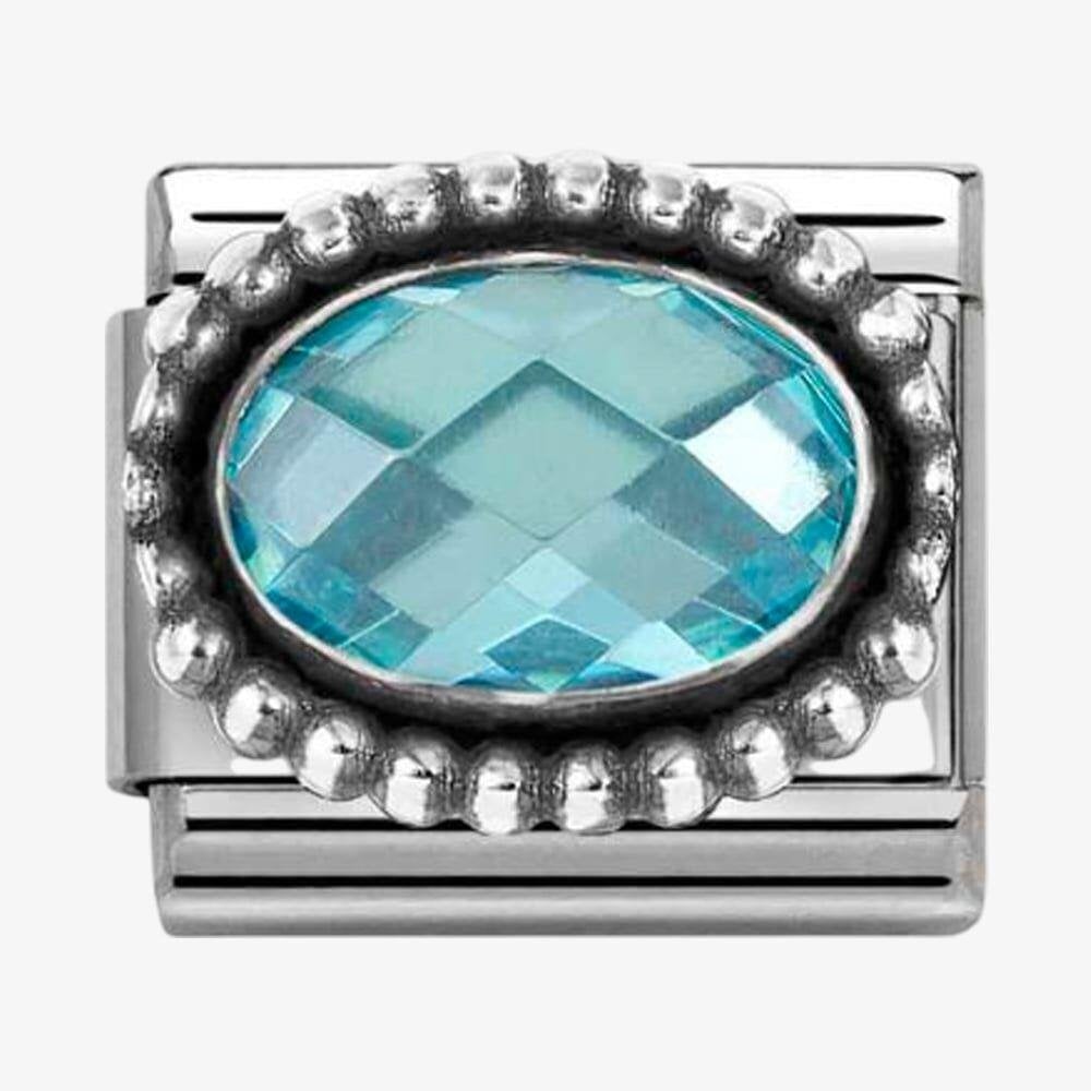 Composable Blue Faceted Charm