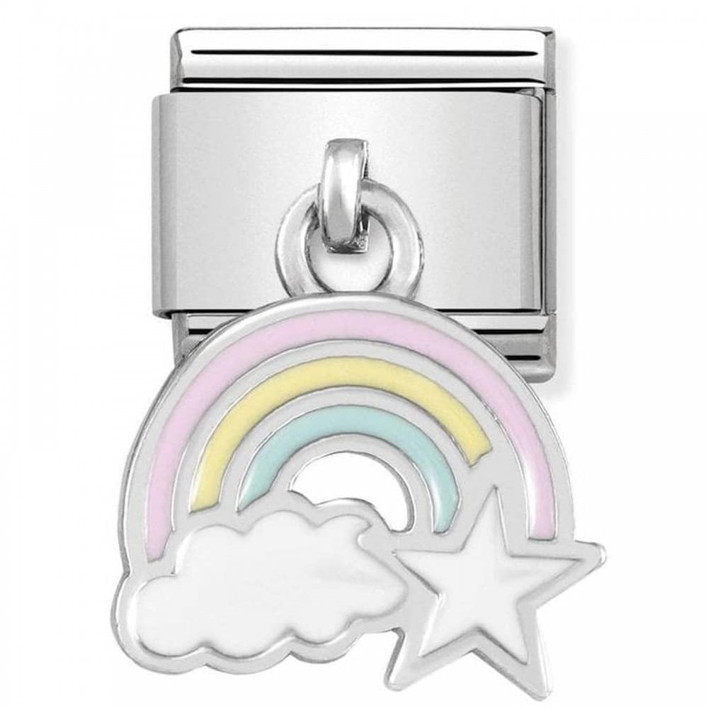 Composable Rainbow Cloud Star Dangle Charm