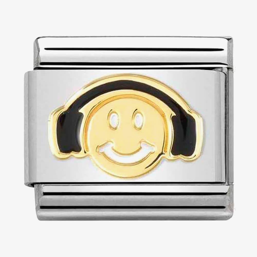 Composable Smile With Headphones Charm