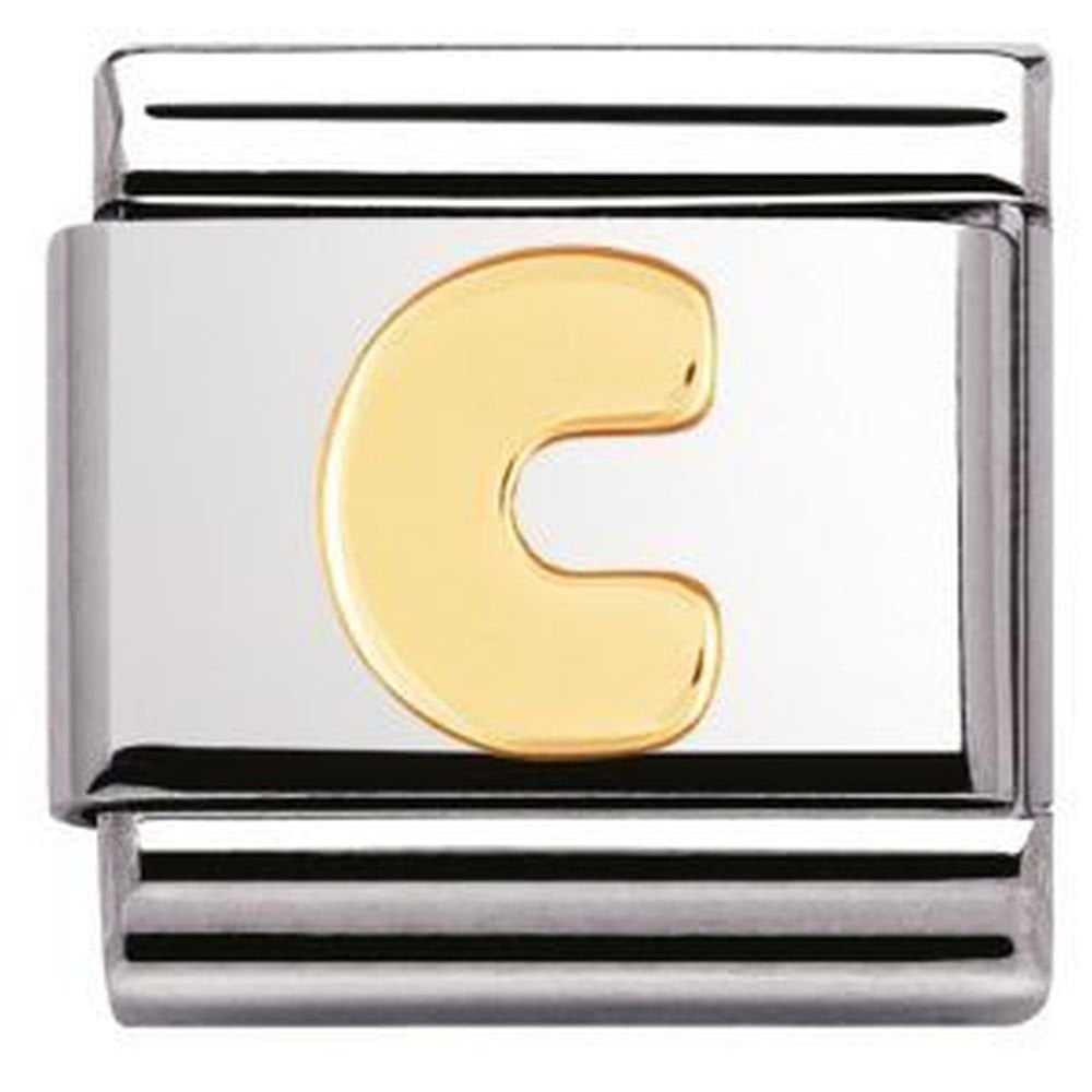 Composable Steel with Gold C Charm