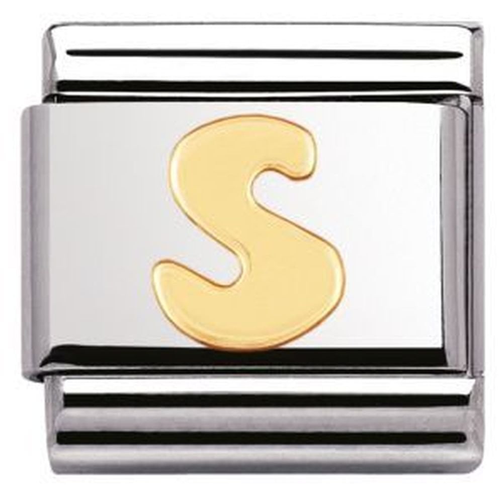 Composable Steel with Gold S Charm