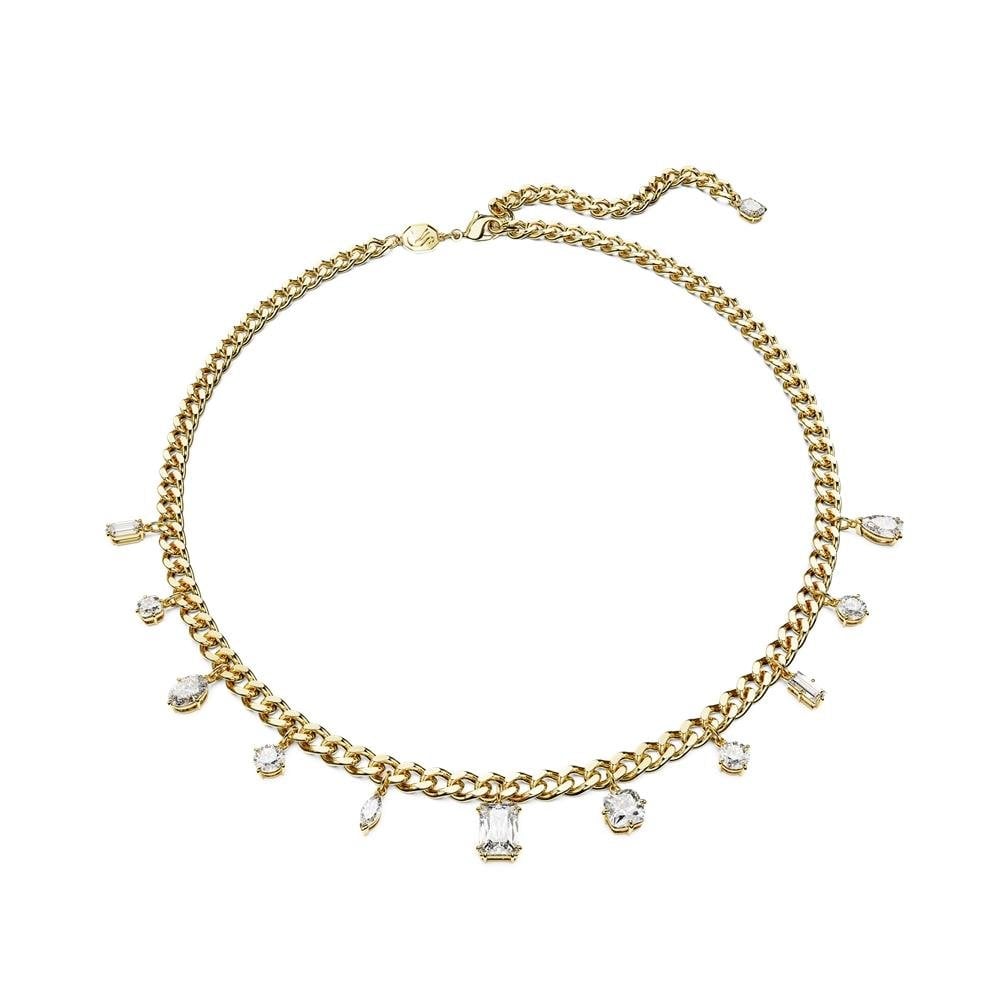 Dextera Mixed Cuts Gold Tone Necklace