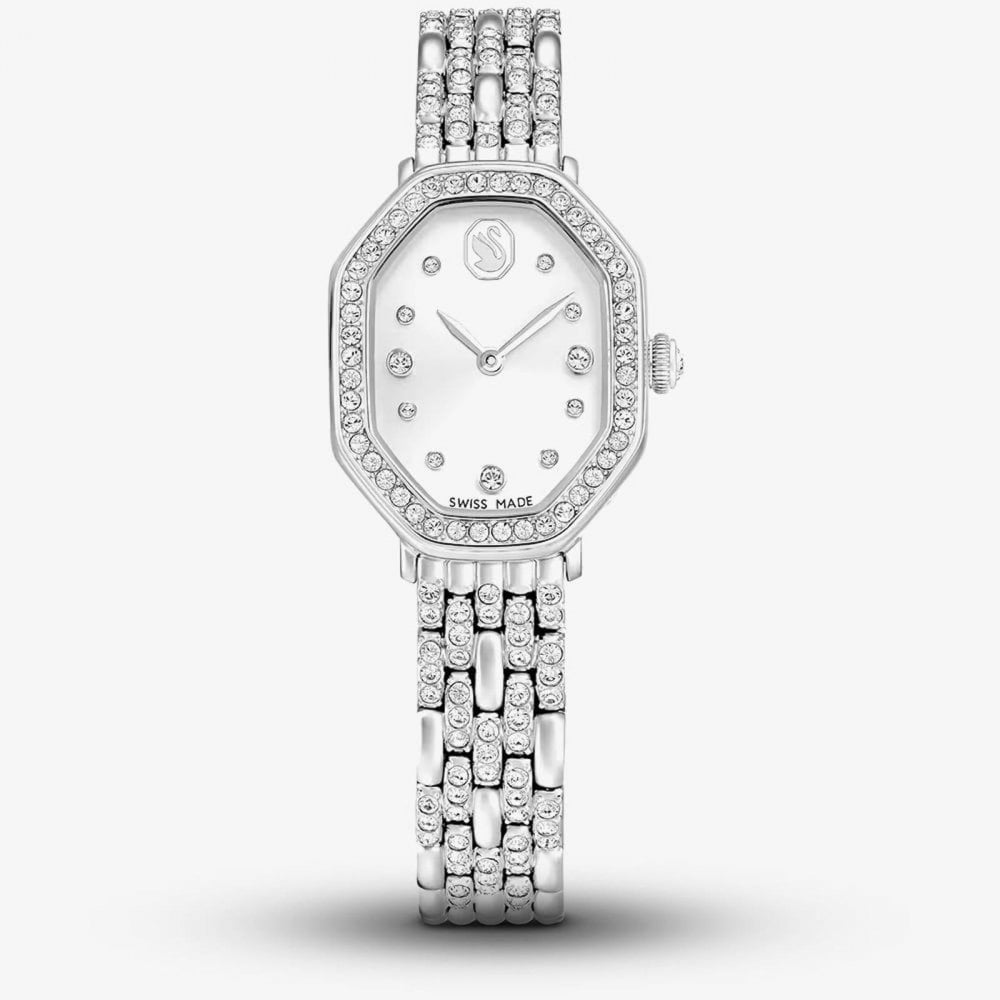Dextera Octagon White Crystal Bracelet Watch