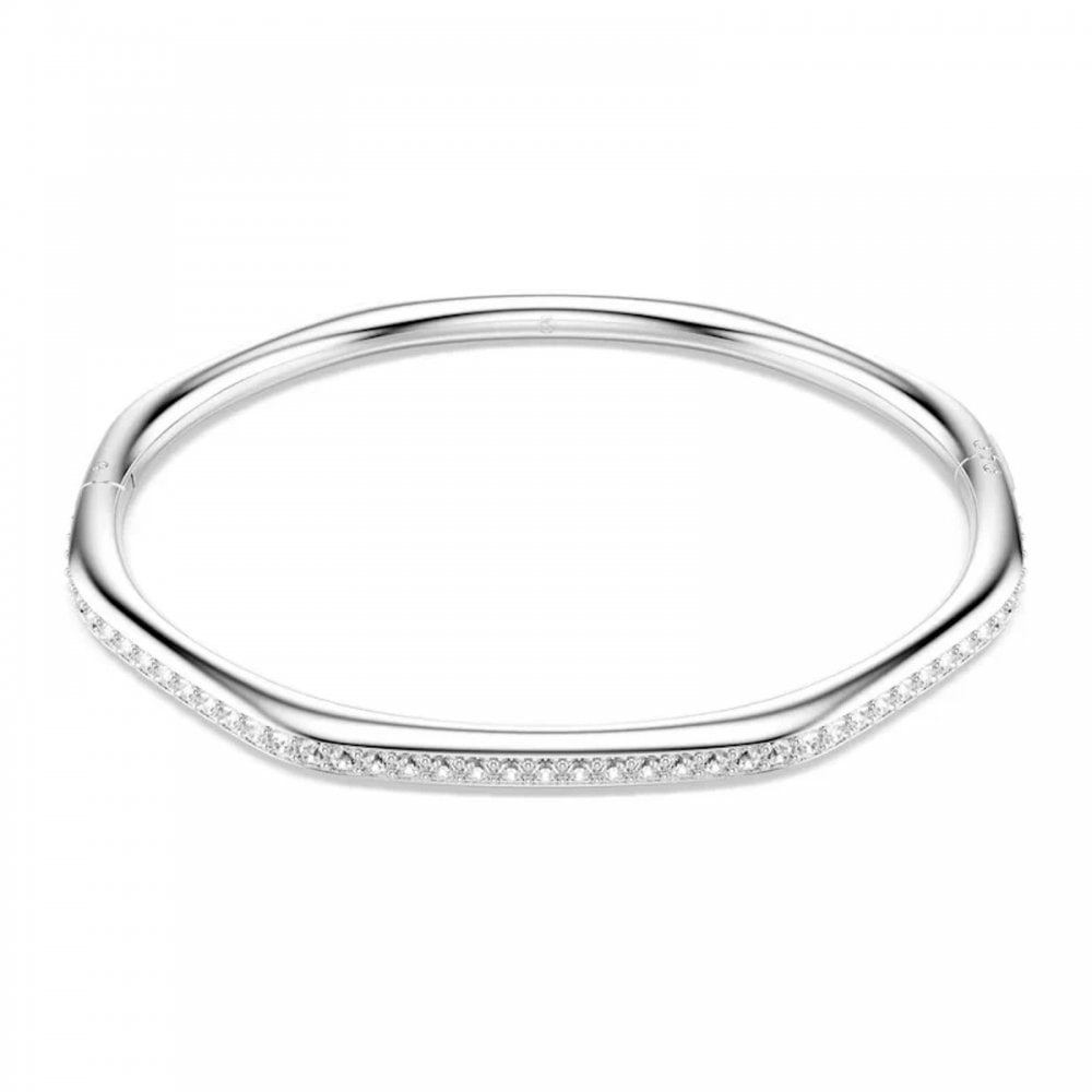 Dextera Octagonal Crystal Hinged Bangle