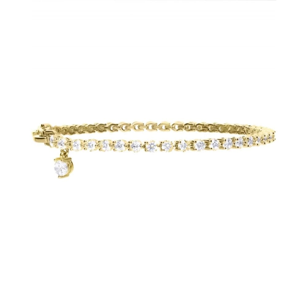 Diamonfire Gold Plated CZ Tennis Bracelet