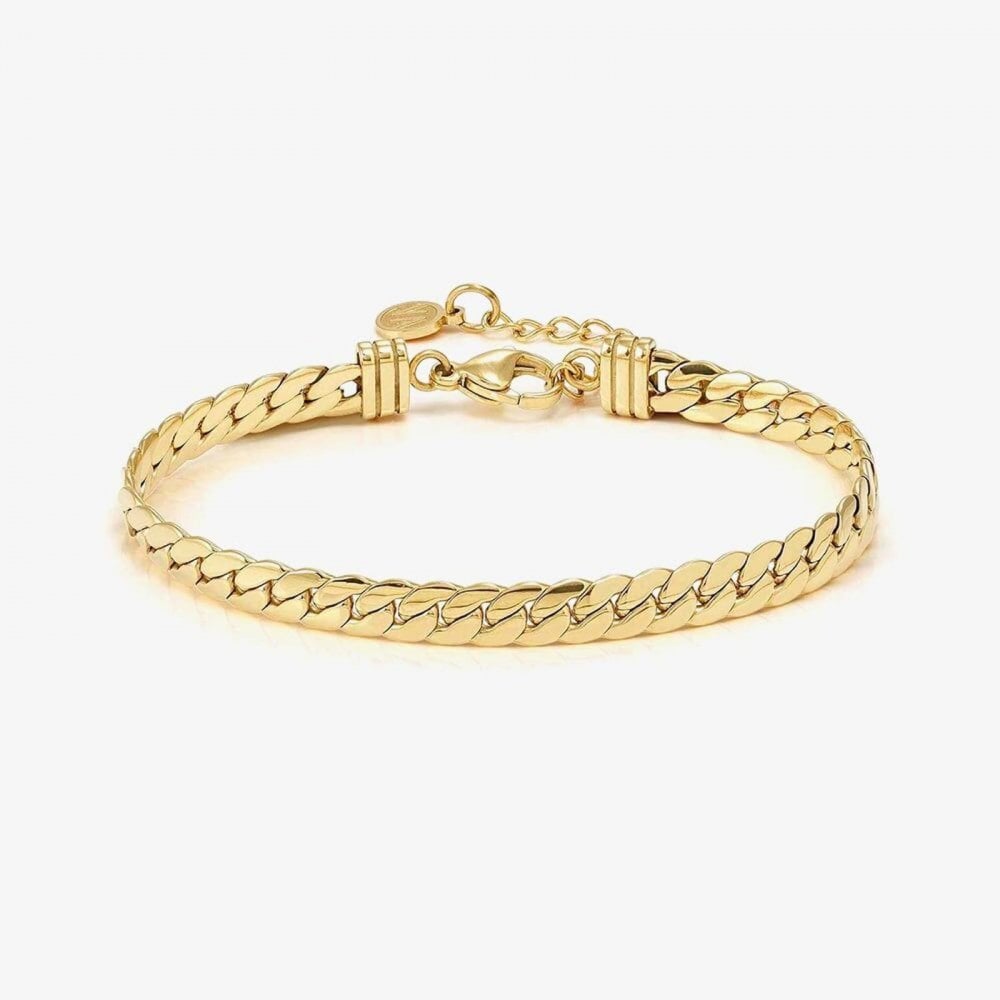 Ecclettica Gold 20cm Curb Chain Bracelet